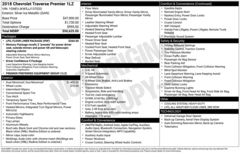 Photos of 2018 Chevrolet Traverse Premier for sale in Atlantic, IA at Gregg Young of Atlantic