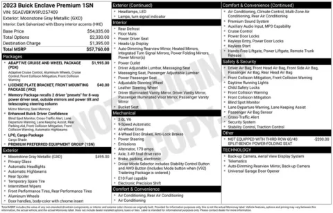 Photos of 2023 Buick Enclave Premium Group for sale in Atlantic, IA at Gregg Young Chrysler Dodge Jeep Ram of Atlantic