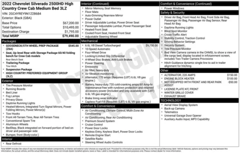 Photos of 2022 Chevrolet Silverado 2500HD High Country for sale in Atlantic, IA at Gregg Young Chrysler Dodge Jeep Ram of Atlantic