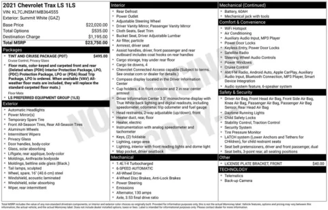 Photos of 2021 Chevrolet Trax LS for sale in Atlantic, IA at Gregg Young Chrysler Dodge Jeep Ram of Atlantic