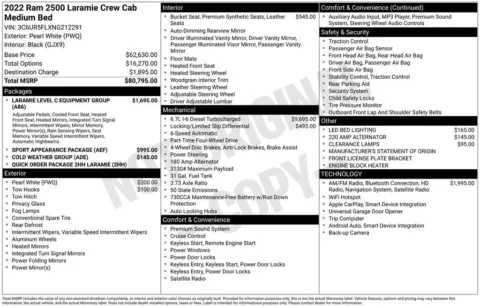 Photos of 2022 Ram 2500 Laramie for sale in Atlantic, IA at Gregg Young Chrysler Dodge Jeep Ram of Atlantic