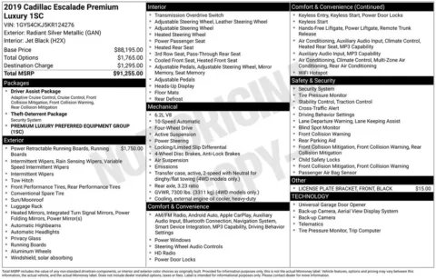Photos of 2019 Cadillac Escalade Premium Luxury for sale in Atlantic, IA at Gregg Young Chrysler Dodge Jeep Ram of Atlantic