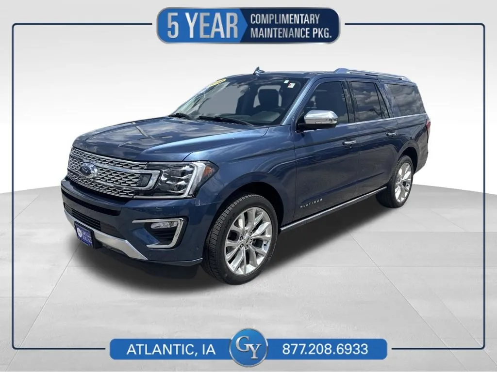 Blue 2019 Ford Expedition Max Platinum for sale in Atlantic, IA