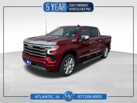 Red 2022 Chevrolet Silverado 1500 High Country for sale in Atlantic, IA