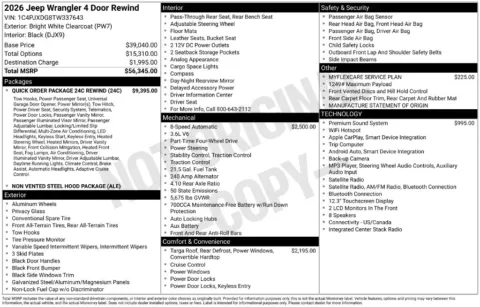 Photos of 2026 Jeep Wrangler for sale in Atlantic, IA at Gregg Young Chrysler Dodge Jeep Ram of Atlantic
