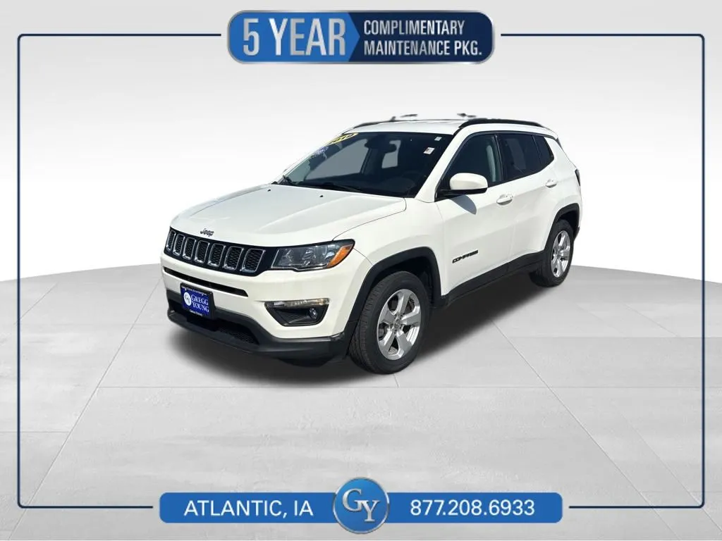 White 2019 Jeep Compass Latitude for sale in Atlantic, IA