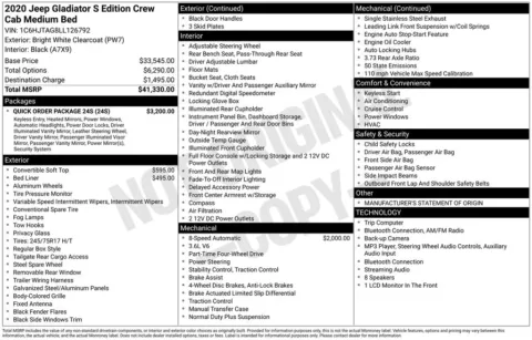 Photos of 2020 Jeep Gladiator Sport for sale in Atlantic, IA at Gregg Young Chrysler Dodge Jeep Ram of Atlantic