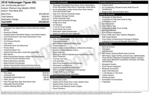 Photos of 2018 Volkswagen Tiguan 2.0T SEL for sale in Atlantic, IA at Gregg Young Chrysler Dodge Jeep Ram of Atlantic
