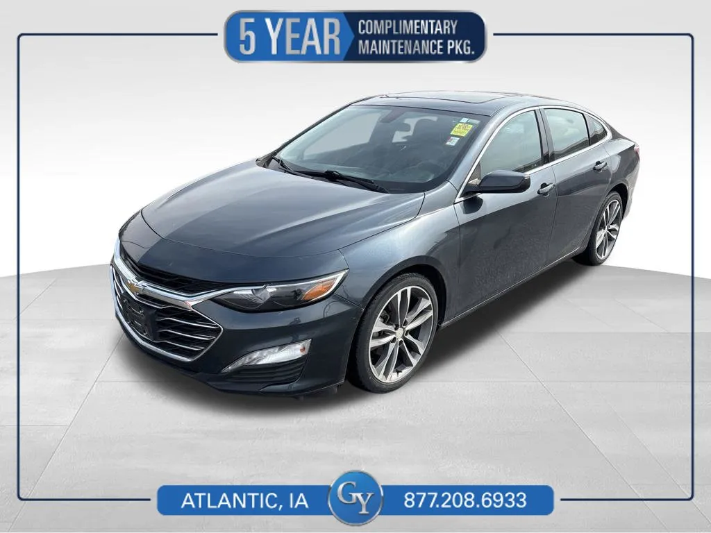 Gray 2021 Chevrolet Malibu LT for sale in Atlantic, IA