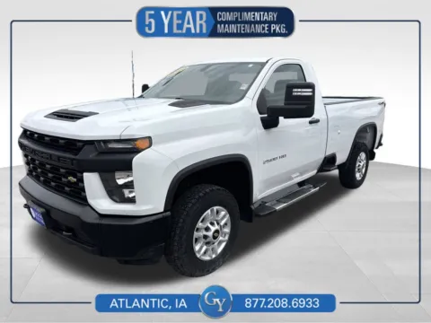 White 2020 Chevrolet Silverado 2500 HD Work Truck for sale in Atlantic, IA