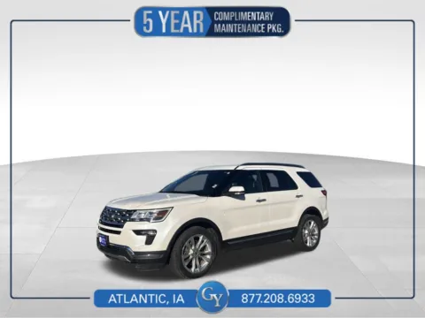 White 2019 Ford Explorer Limited for sale in Atlantic, IA