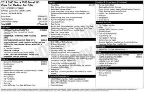 Photos of 2019 GMC Sierra 2500HD Denali for sale in Atlantic, IA at Gregg Young of Atlantic