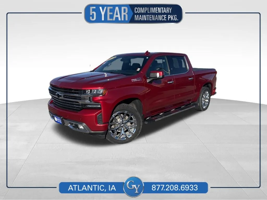 Red 2019 Chevrolet Silverado 1500 High Country for sale in Atlantic, IA