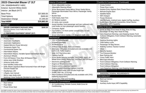 Photos of 2023 Chevrolet Blazer LT for sale in Hortonville, WI at Gregg Young Hortonville Ford