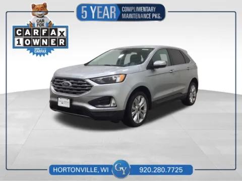 Silver 2024 Ford Edge Titanium for sale in Hortonville, WI