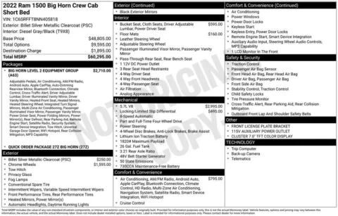 Photos of 2022 Ram 1500 Big Horn/Lone Star for sale in Hortonville, WI at Gregg Young Hortonville Ford