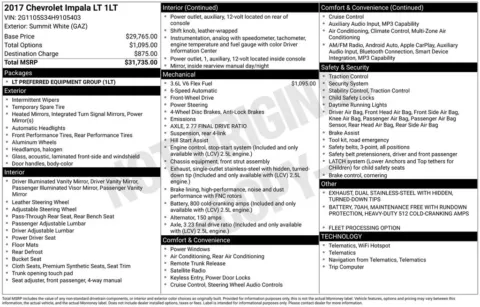 Photos of 2017 Chevrolet Impala LT for sale in Hortonville, WI at Gregg Young Hortonville Ford