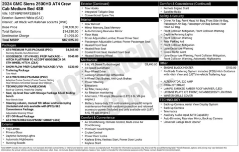 Photos of 2024 GMC Sierra 2500HD AT4 for sale in Hortonville, WI at Gregg Young Hortonville Ford