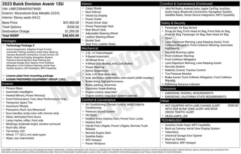 Photos of 2023 Buick Envision Avenir for sale in Hortonville, WI at Gregg Young Hortonville Ford