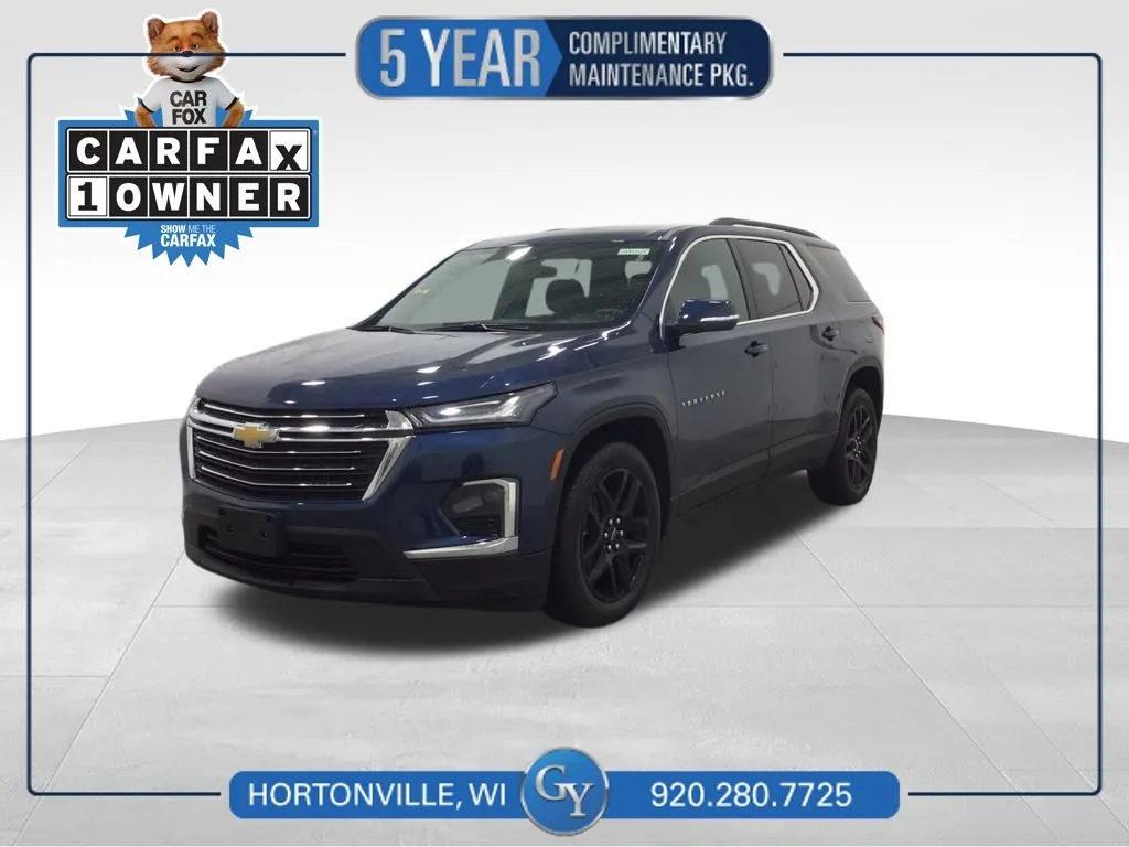 Blue 2023 Chevrolet Traverse LT for sale in Hortonville, WI