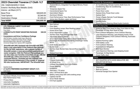 Photos of 2023 Chevrolet Traverse LT for sale in Hortonville, WI at Gregg Young Hortonville Ford