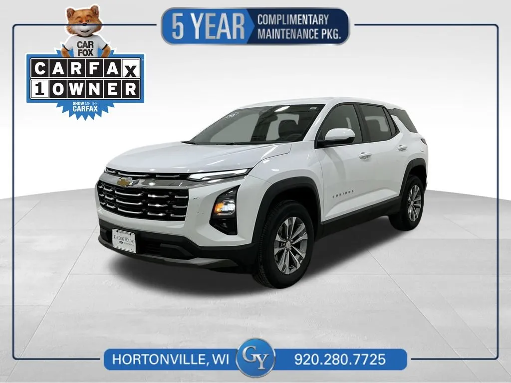 White 2025 Chevrolet Equinox LT for sale in Hortonville, WI