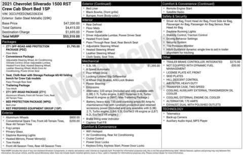 Photos of 2021 Chevrolet Silverado 1500 RST for sale in Hortonville, WI at Gregg Young Hortonville Ford