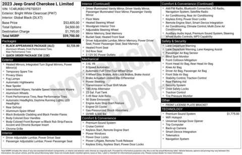 Photos of 2023 Jeep Grand Cherokee L Limited for sale in Hortonville, WI at Gregg Young Hortonville Ford