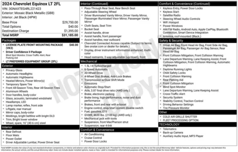 Photos of 2024 Chevrolet Equinox LT for sale in Hortonville, WI at Gregg Young Hortonville Ford
