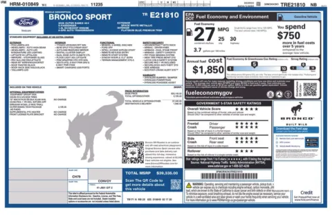 Photos of 2026 Ford Bronco Sport Outer Banks for sale in Hortonville, WI at Gregg Young Hortonville Ford