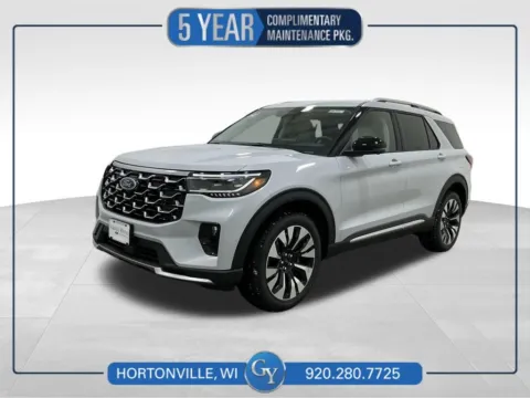 White 2026 Ford Explorer Platinum for sale in Hortonville, WI