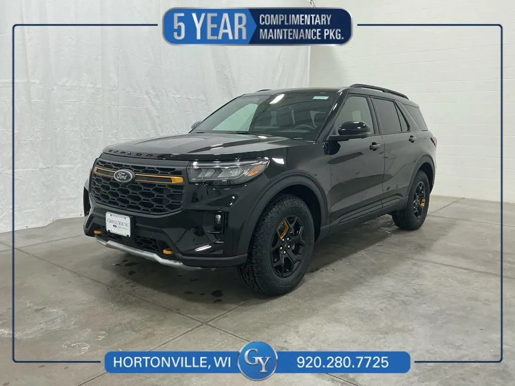 Black 2026 Ford Explorer Tremor for sale in Hortonville, WI