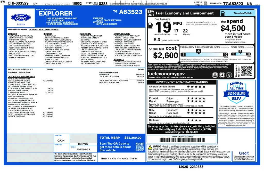 2026 Ford Explorer Tremor - Photo 2