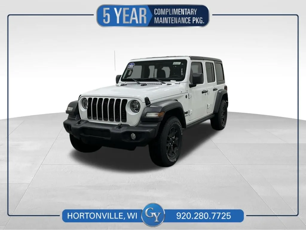 White 2022 Jeep Wrangler Unlimited Sport S for sale in Hortonville, WI