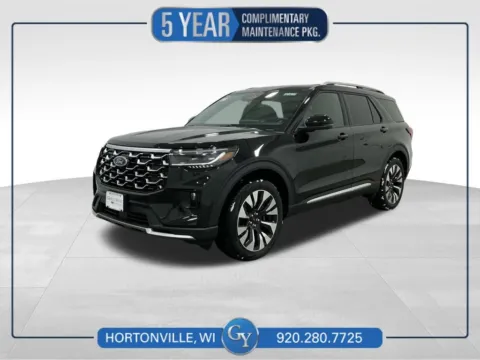 Black 2026 Ford Explorer Platinum for sale in Hortonville, WI