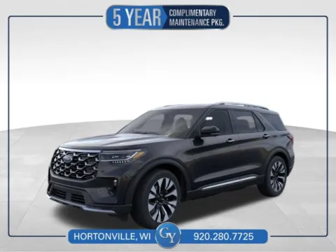 Black 2026 Ford Explorer Platinum for sale in Hortonville, WI