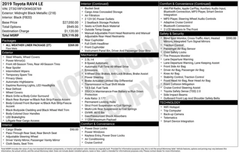 Photos of 2019 Toyota RAV4 LE for sale in Hortonville, WI at Gregg Young Hortonville Ford