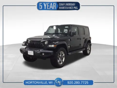 Black 2020 Jeep Wrangler Unlimited Sahara for sale in Hortonville, WI
