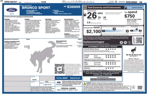 Photos of 2024 Ford Bronco Sport Big Bend for sale in Hortonville, WI at Gregg Young Hortonville Ford