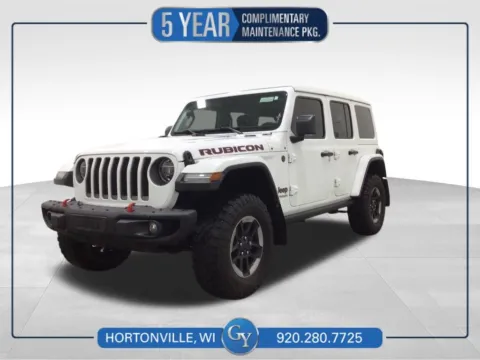 White 2019 Jeep Wrangler Unlimited Rubicon for sale in Hortonville, WI