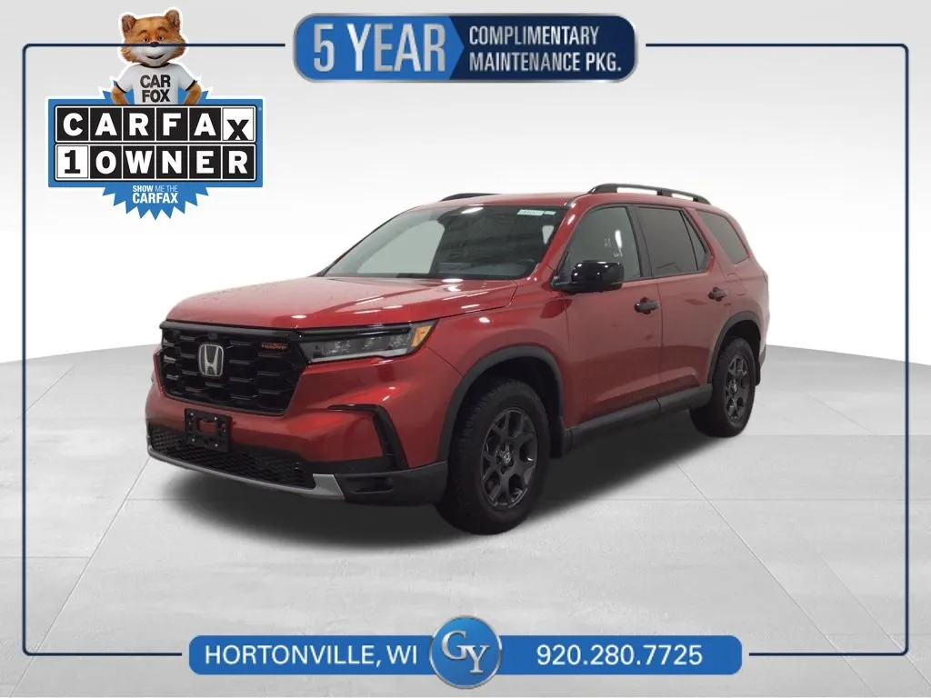 Red 2025 Honda Pilot TrailSport for sale in Hortonville, WI