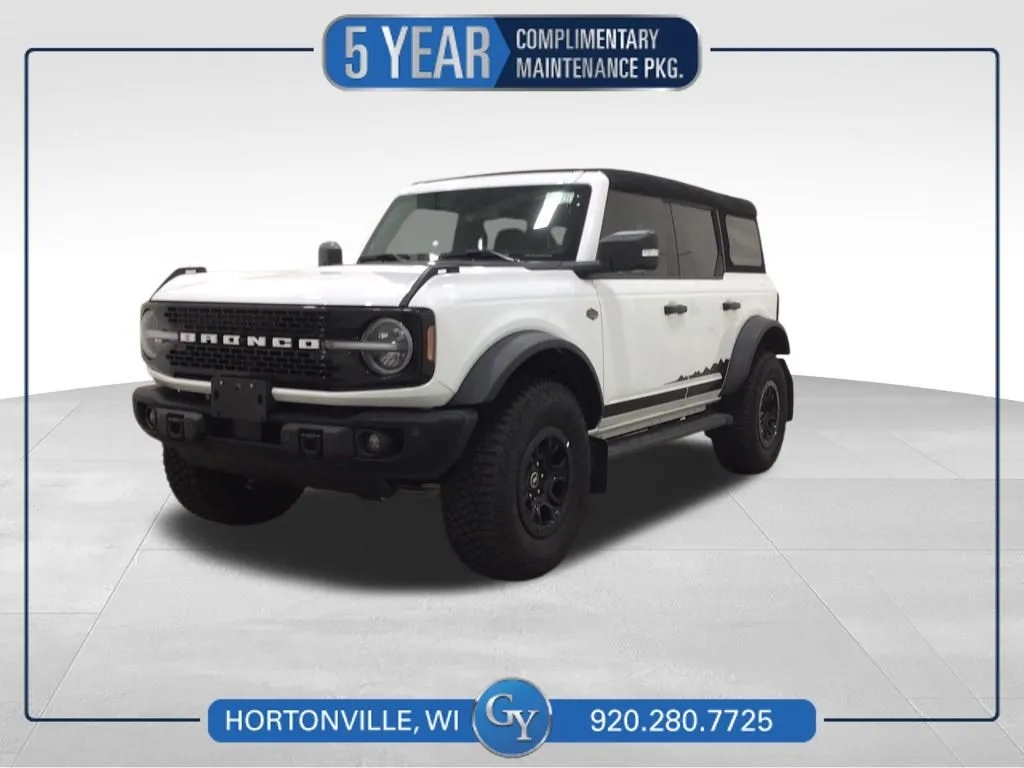 White 2023 Ford Bronco Wildtrak for sale in Hortonville, WI