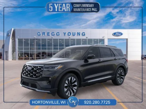 Black 2026 Ford Explorer Platinum for sale in Hortonville, WI
