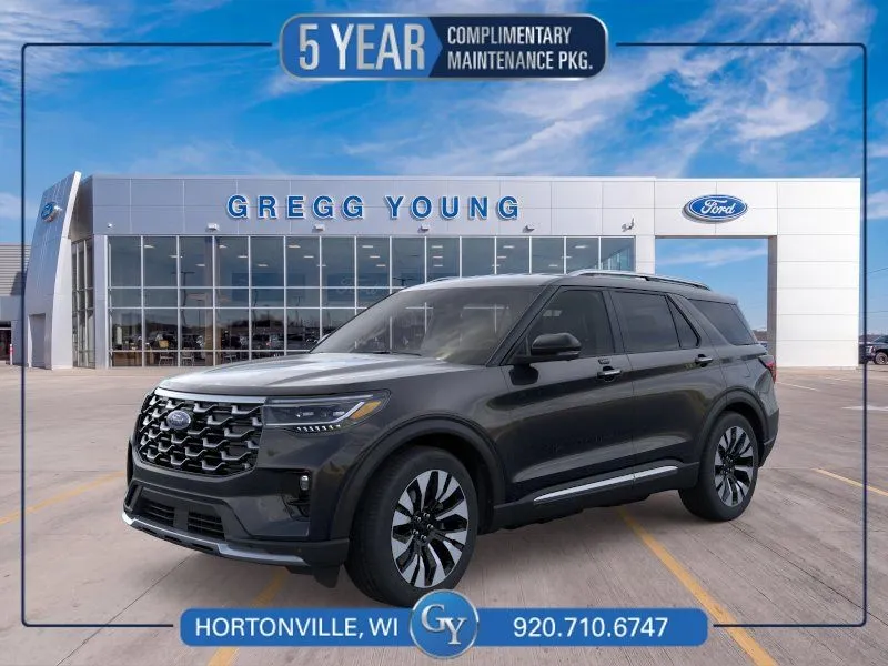 Black 2026 Ford Explorer Platinum for sale in Hortonville, WI