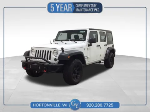 White 2016 Jeep Wrangler Unlimited Sport for sale in Hortonville, WI