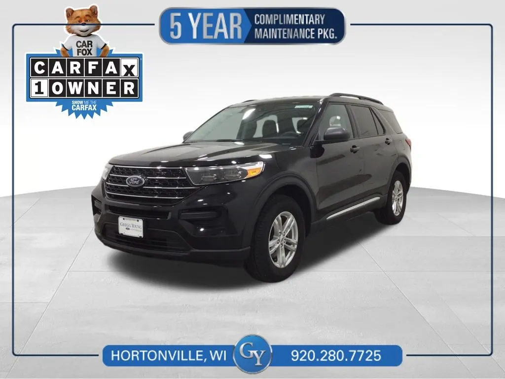 Black 2023 Ford Explorer XLT for sale in Hortonville, WI