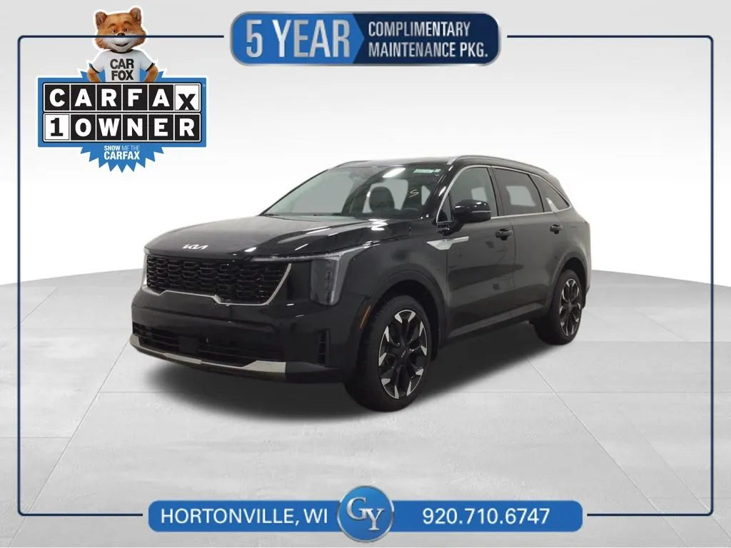 Black 2025 Kia Sorento X-Line EX for sale in Hortonville, WI