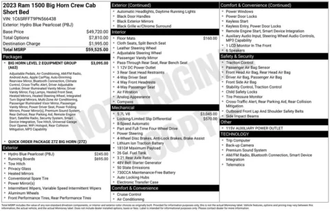 Photos of 2023 Ram 1500 Big Horn/Lone Star for sale in Hortonville, WI at Gregg Young Hortonville Ford