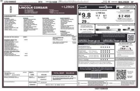Photos of 2021 Lincoln Corsair Reserve for sale in Hortonville, WI at Gregg Young Hortonville Ford