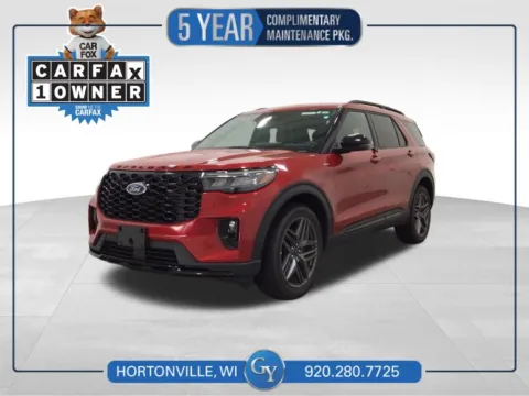 Red 2025 Ford Explorer ST-Line for sale in Hortonville, WI